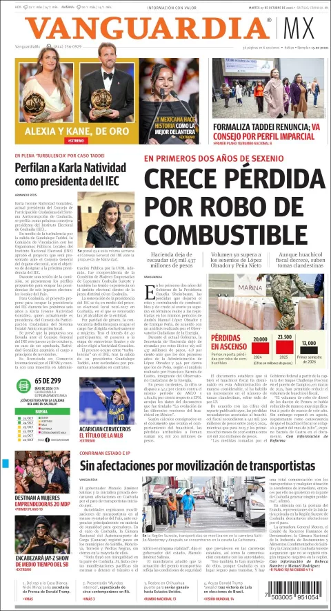Portada de Vanguardia