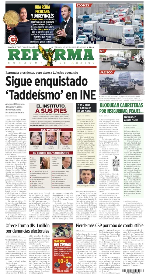 Portada de Reforma