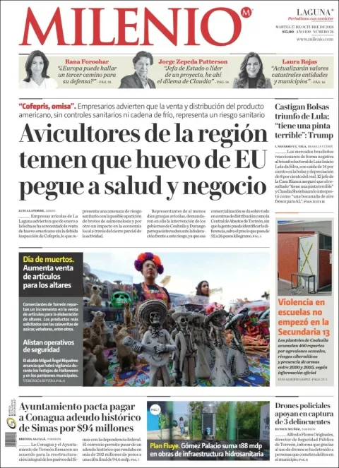 Portada de Milenio Laguna