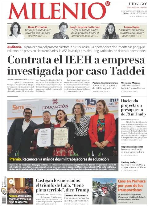 Portada de Milenio Hidalgo