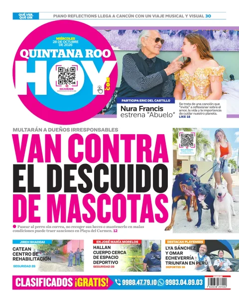 Portada de Quintana Roo Hoy (Contraportada)
