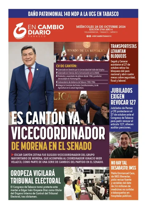Portada de En Cambio - Tabasco (Portada)