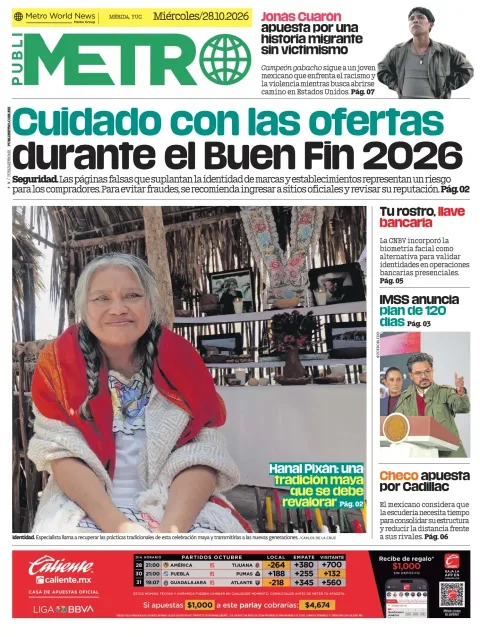 Portada de Publimetro Mérida