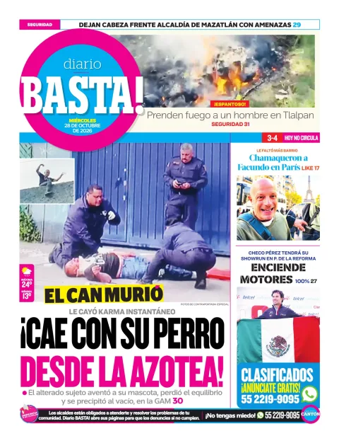 Portada de Basta! (Contraportada)