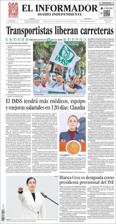 Portada de El Informador