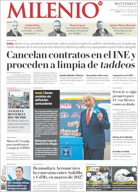 Portada de Milenio Monterrey