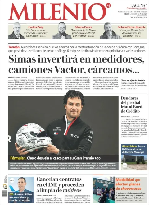 Portada de Milenio Laguna