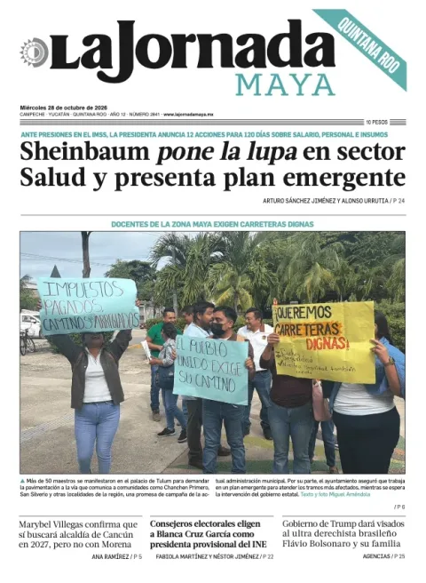 Portada de La Jornada Maya Quintana Roo