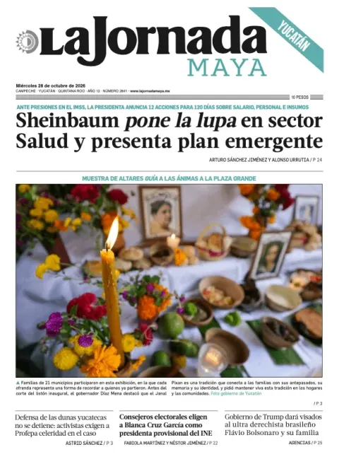 Portada de La Jornada Maya Yucatán