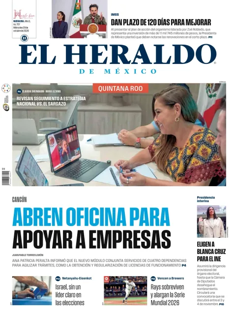 Portada de El Heraldo de México - Quintana Roo