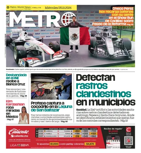 Portada de Publimetro Puebla
