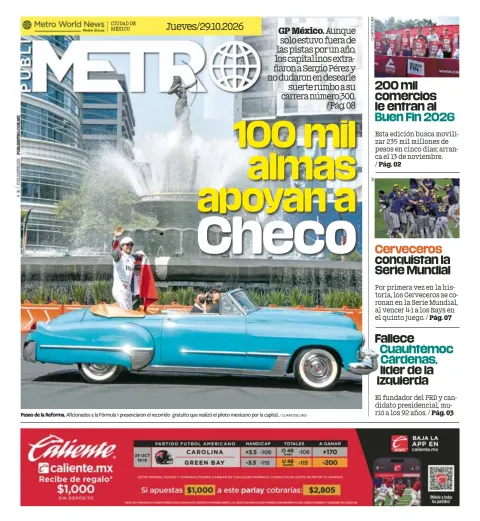 Portada de Publimetro Nacional