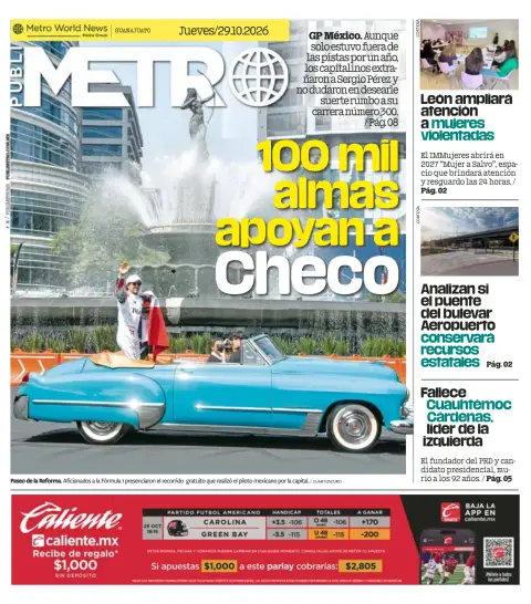 Portada de Publimetro Leon