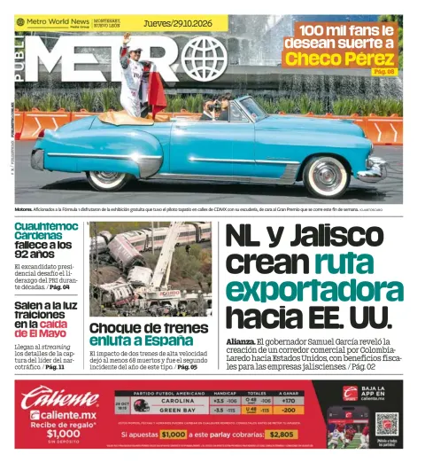 Portada de Publimetro Monterrey