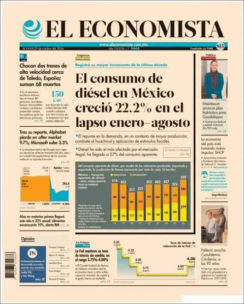 Portada de El Economista