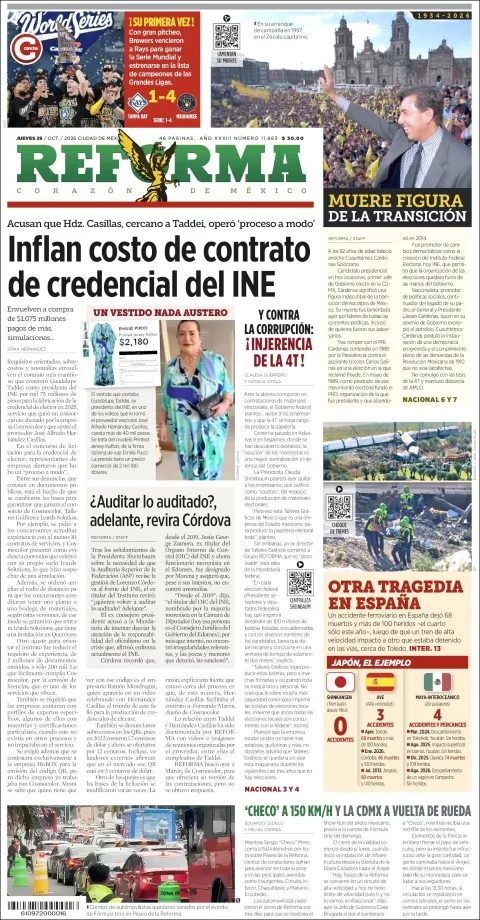 Portada de Reforma