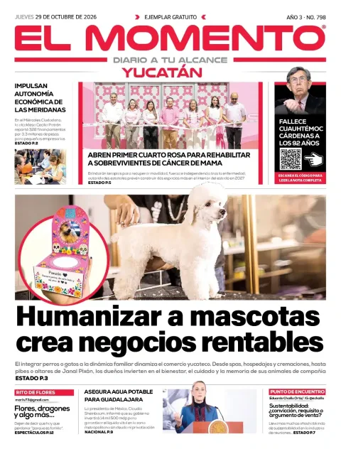 Portada de El Momento Yucatán