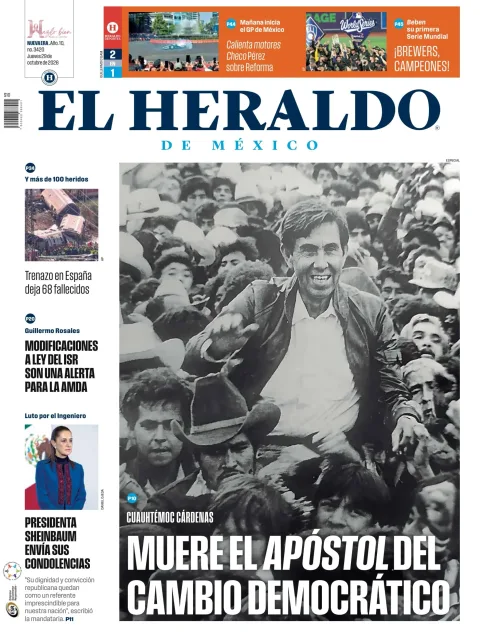 Portada de El Heraldo de México