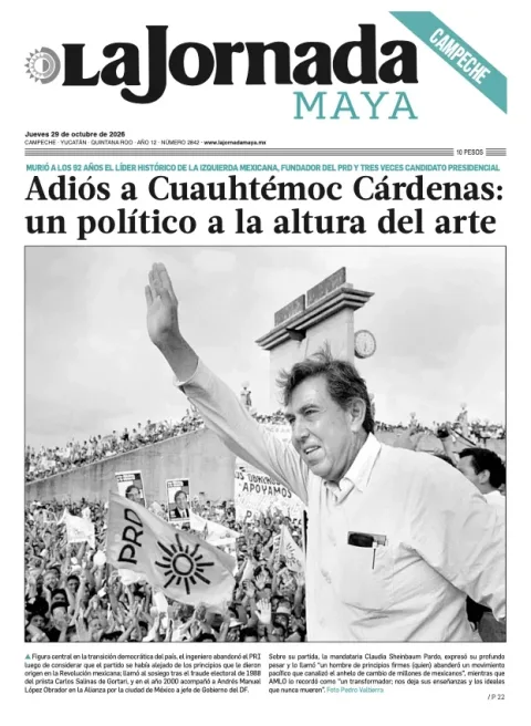 Portada de La Jornada Maya Campeche