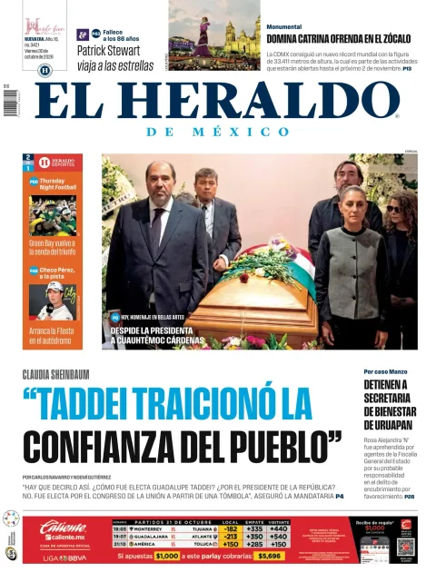 Portada de El Heraldo de México
