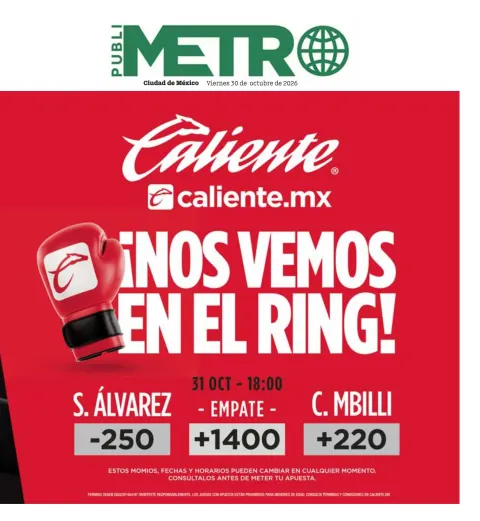 Portada de Publimetro Nacional