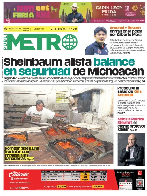 Portada de Publimetro Mérida