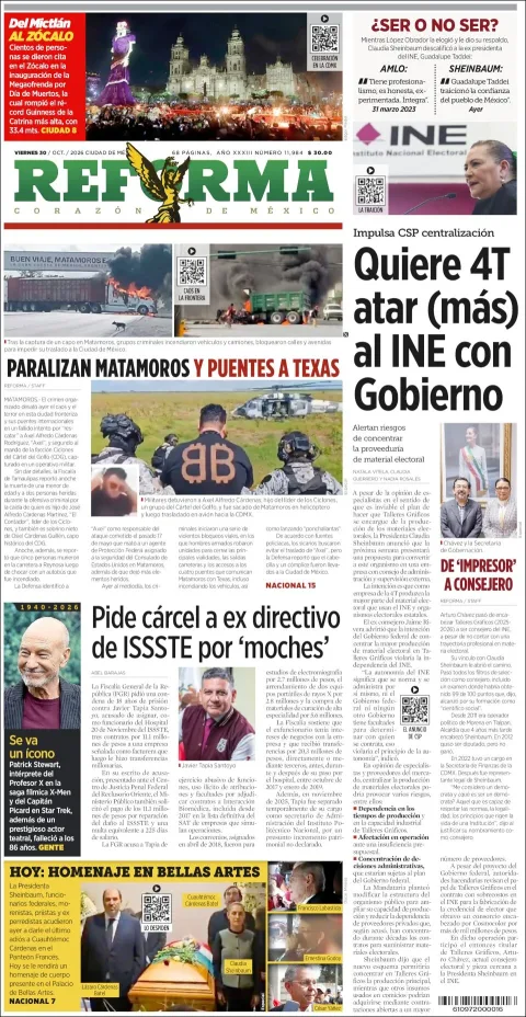 Portada de Reforma
