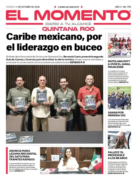 Portada de El Momento Quintana Roo