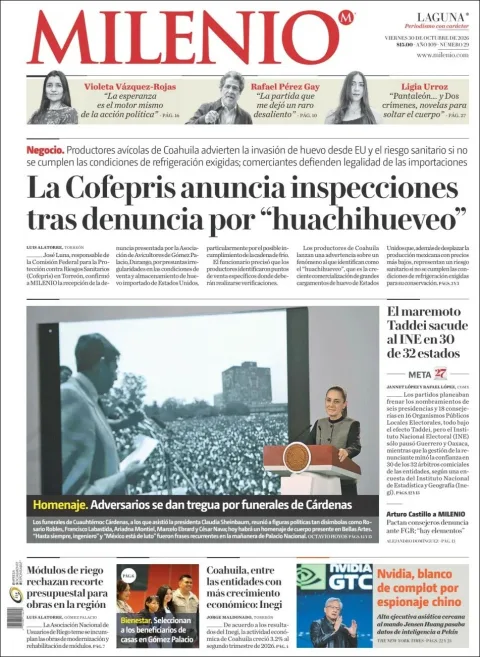 Portada de Milenio Laguna