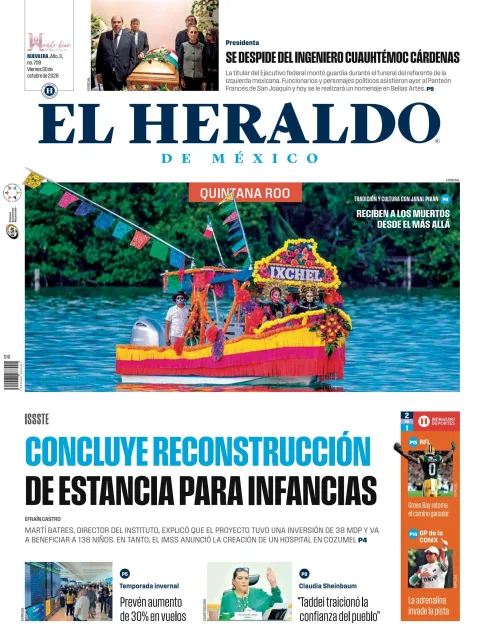 Portada de El Heraldo de México - Quintana Roo