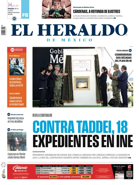Portada de El Heraldo de México