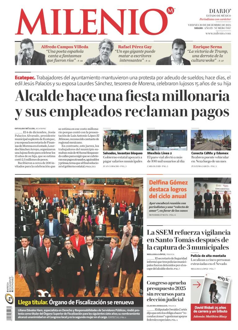 Portada de Milenio Edo de México