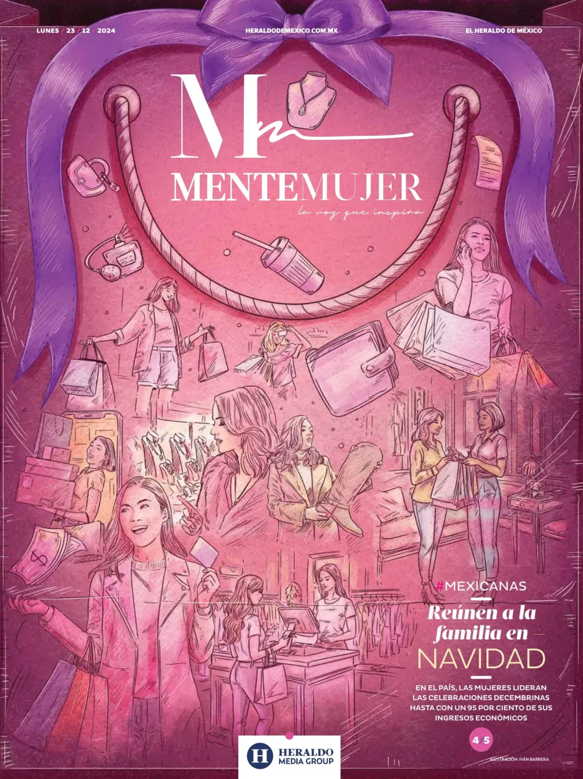 Portada de Mente Mujer del lunes, 23 de diciembre de 2024