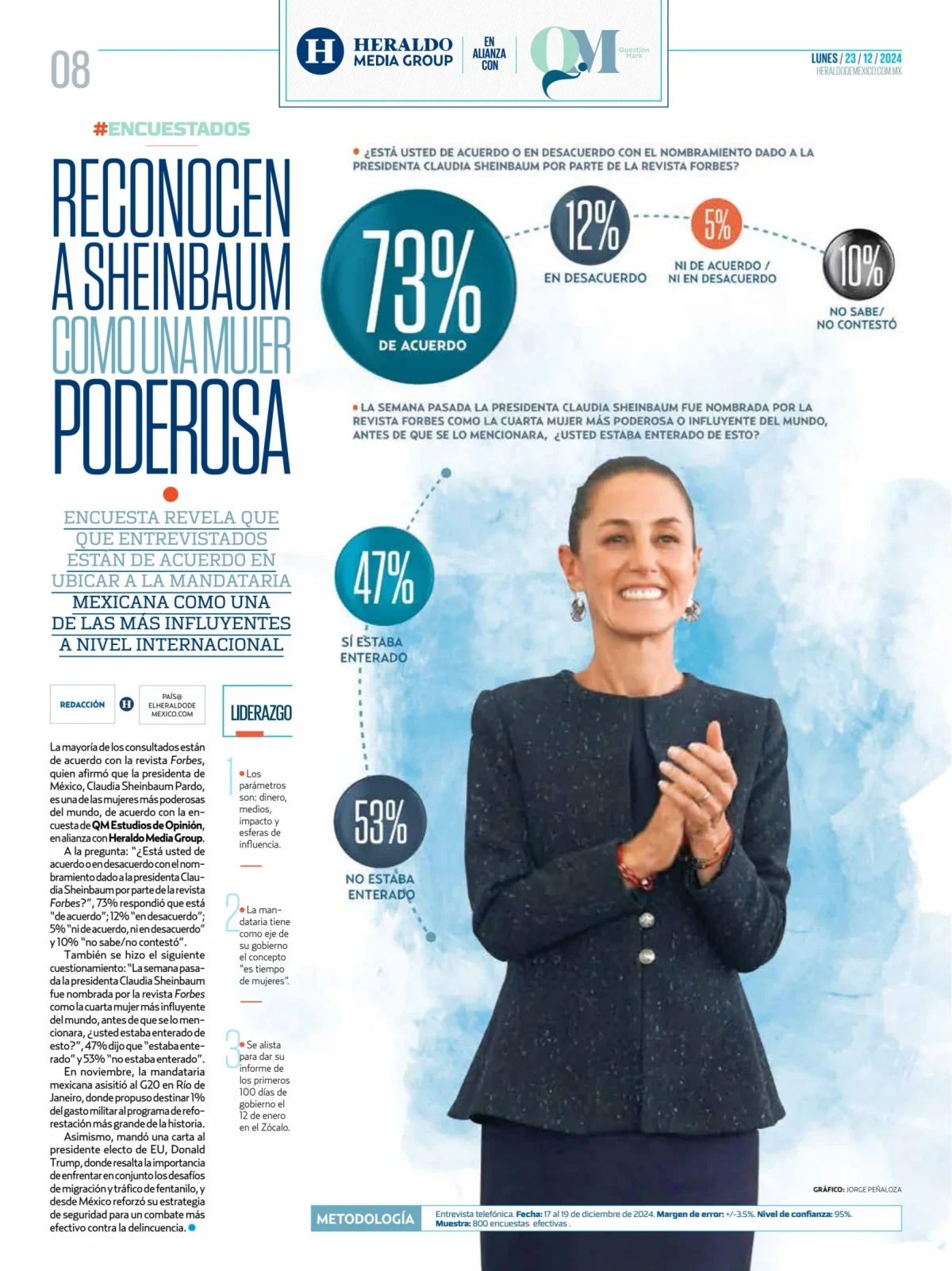 Portada de Heraldo Media Group del lunes, 23 de diciembre de 2024