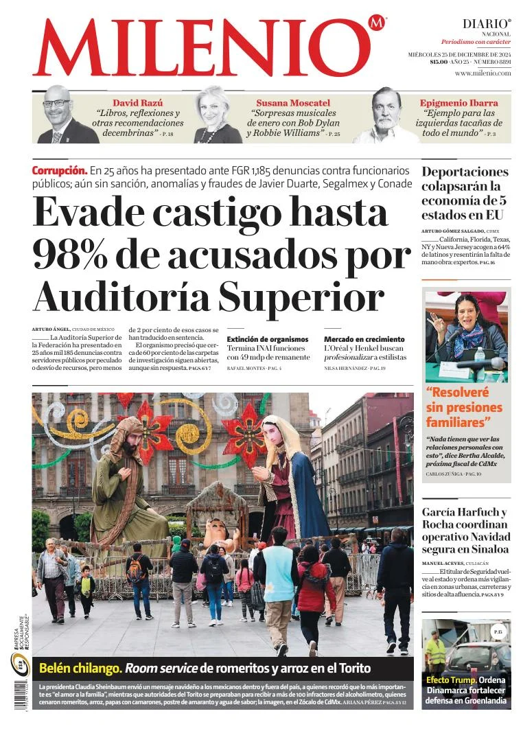 Portada de Milenio