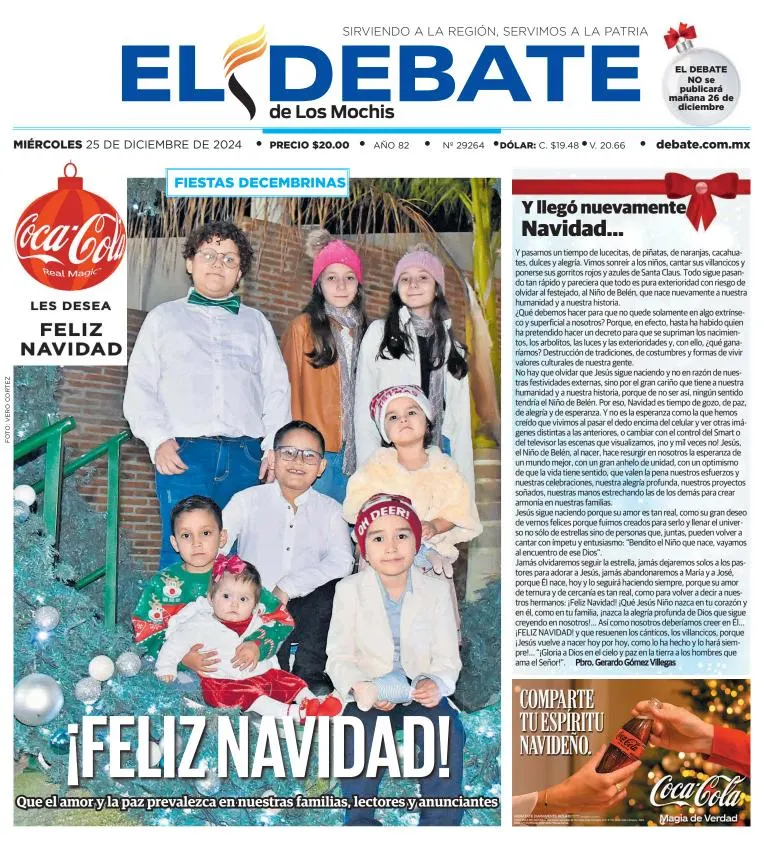 Portada de El Debate de los Mochis