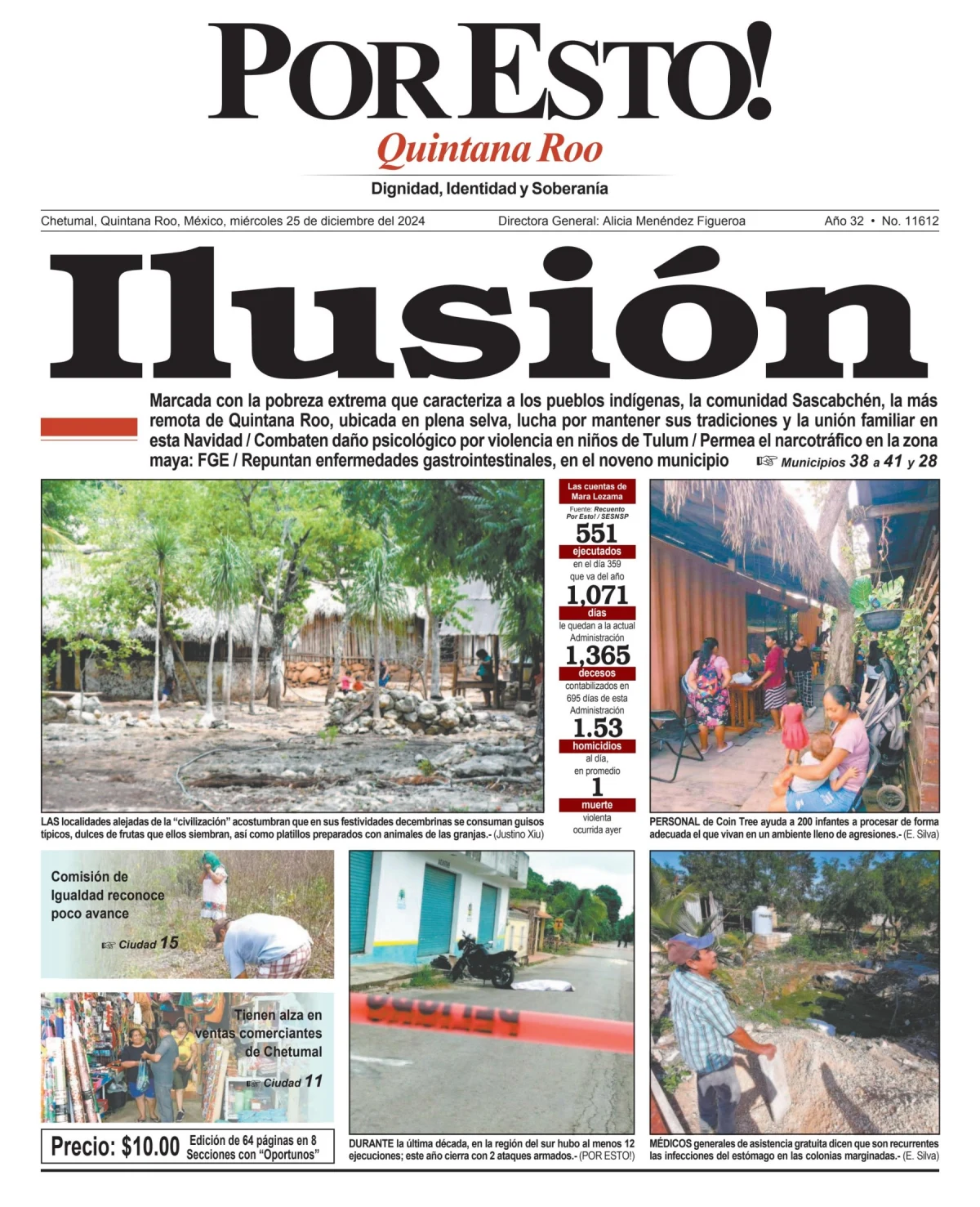 Portada de Por Esto (quintana Roo Chetumal)