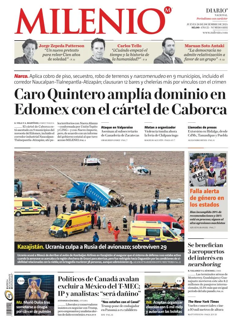 Portada de Milenio