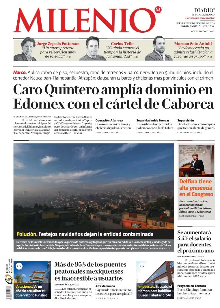 Portada de Milenio Edo de México