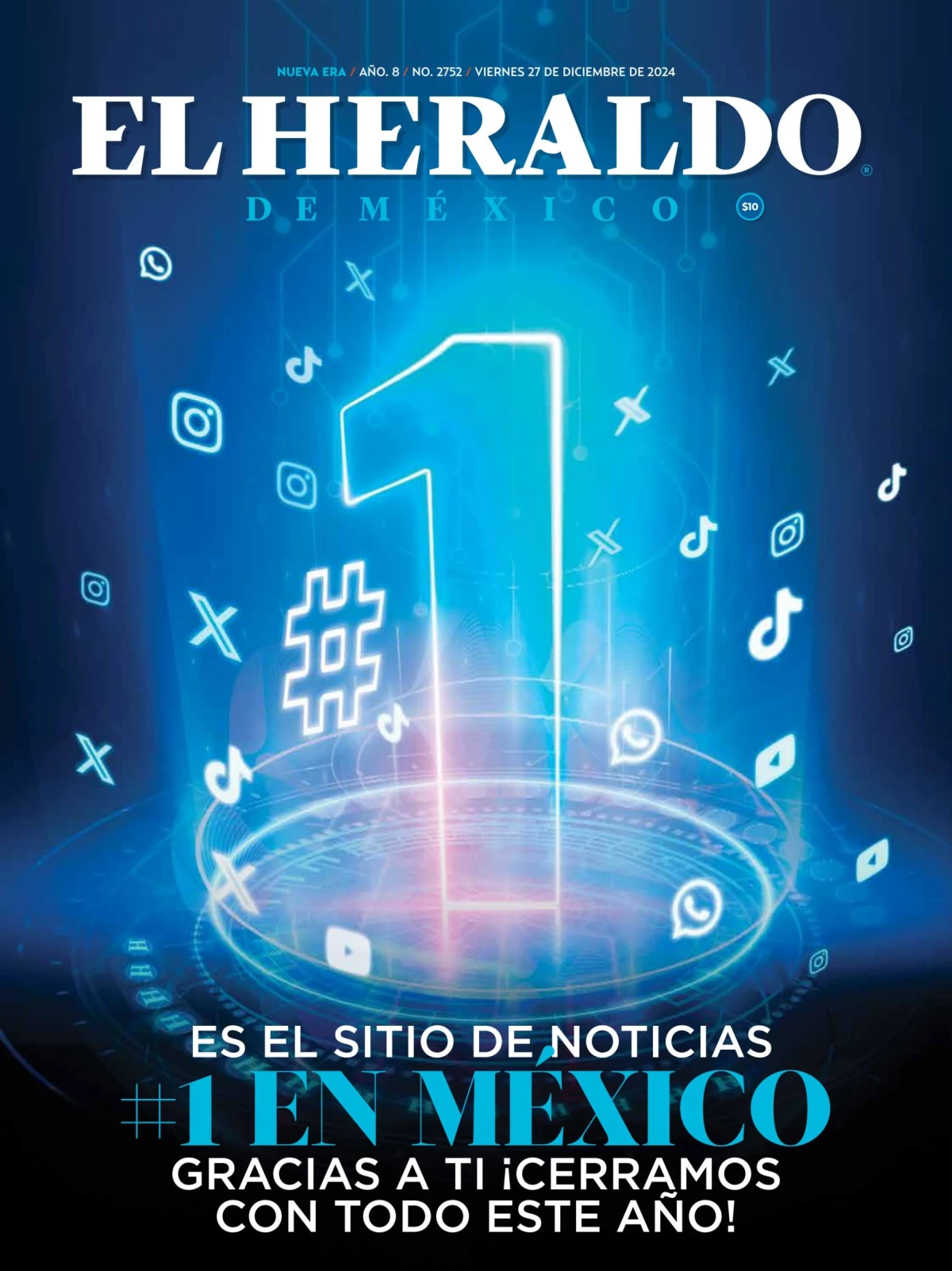 Portada de El Heraldo de Mexico