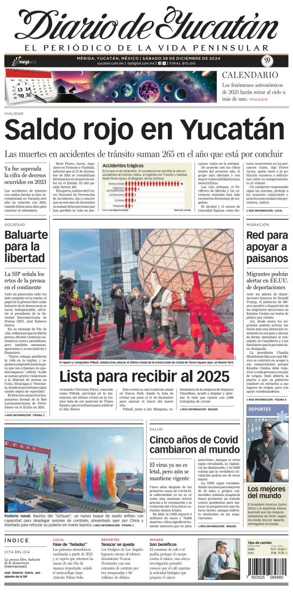 Portada de Diario de Yucatán