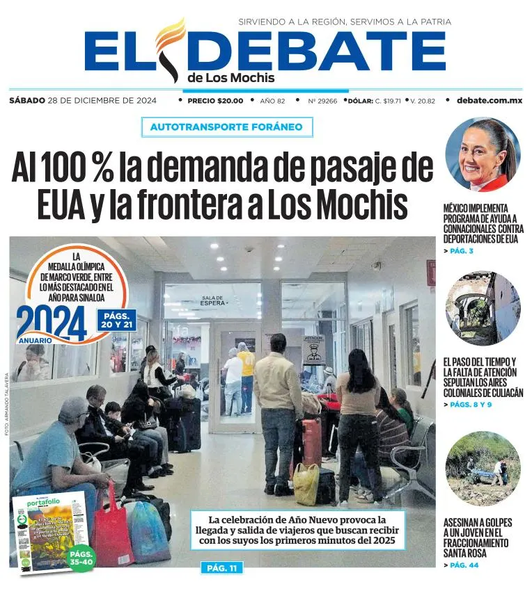 Portada de El Debate de los Mochis