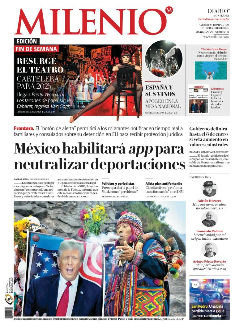 Portada de Milenio Monterrey
