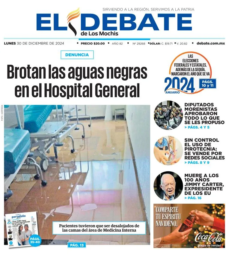 Portada de El Debate de los Mochis
