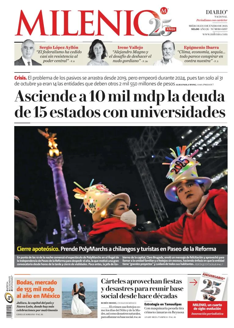 Portada de Milenio