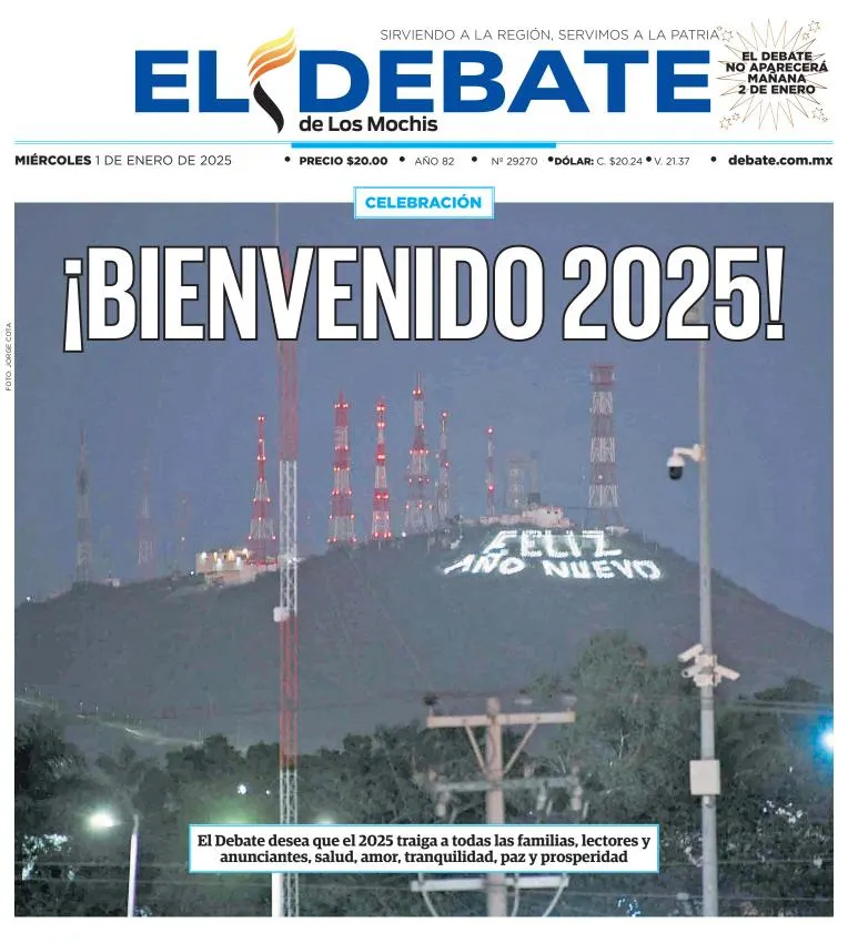 Portada de El Debate de los Mochis