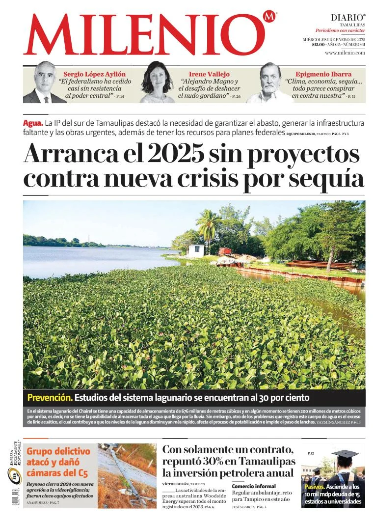 Portada de Milenio Tamaulipas