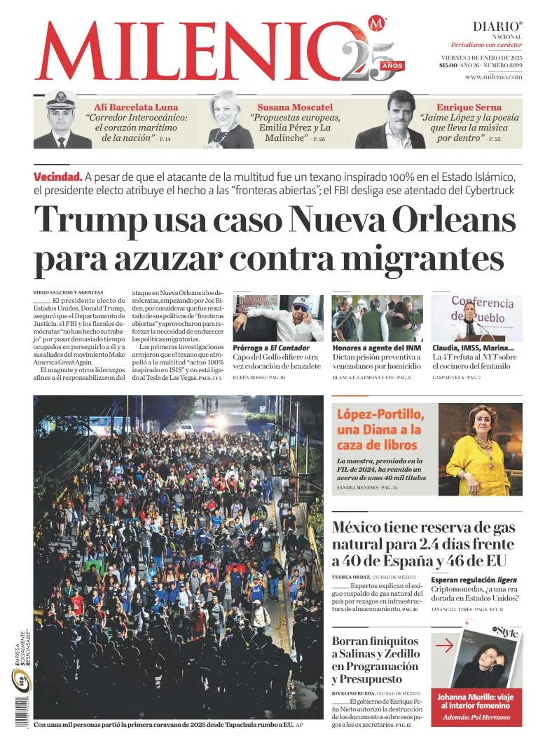Portada de Milenio