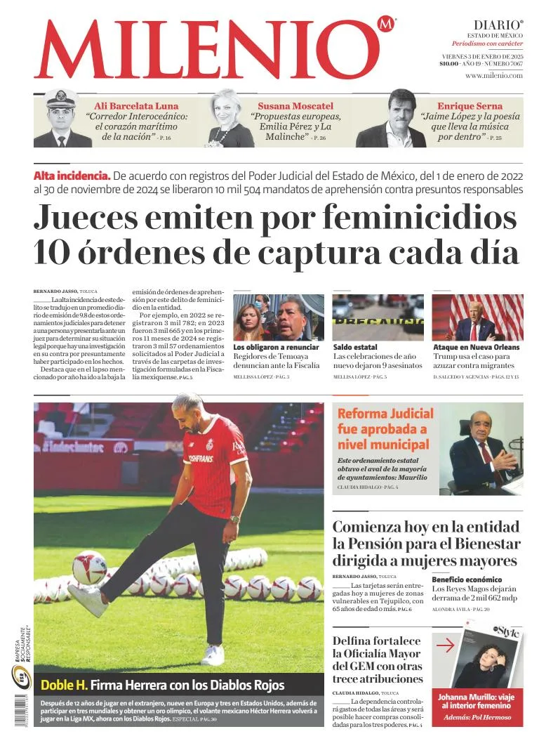 Portada de Milenio Edo de México