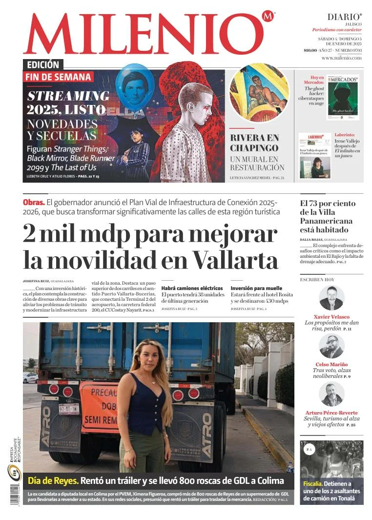 Portada de Milenio Jalisco